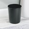 mDesign Small Round Metal 1.7 Gallon Wastebasket/Recycling Can